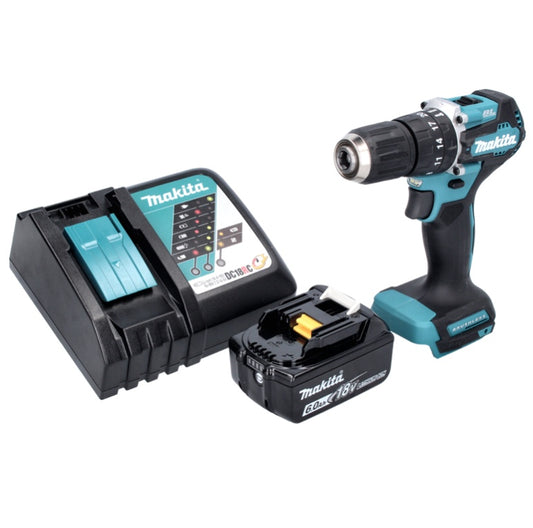 Makita DHP 487 RG1 Akku Schlagbohrschrauber 18 V 40 Nm Brushless + 1x Akku 6,0 Ah + Ladegerät - Toolbrothers