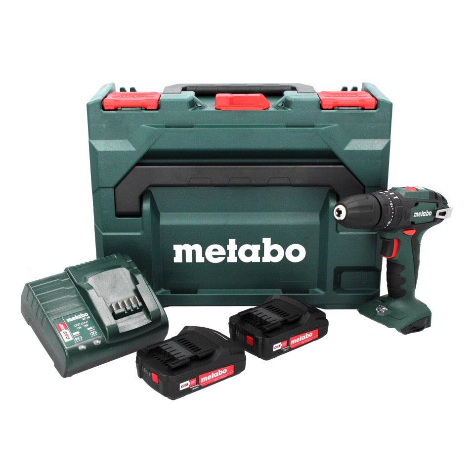 Metabo SB 18 Akku Schlagbohrschrauber 18 V 48 Nm ( 602245560 ) + 2x Akku 2,0 Ah + Ladegerät + metaBOX - Toolbrothers