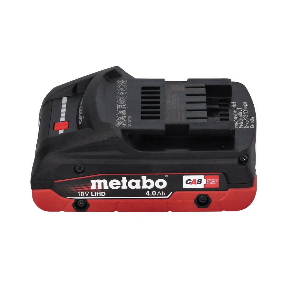 Kit de base Metabo 18 V LiHD + 2x batterie 4,0 Ah + chargeur ASC 55 + métaBOX