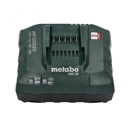 Kit de base Metabo 18 V LiHD + 2x batterie 4,0 Ah + chargeur ASC 55 + métaBOX