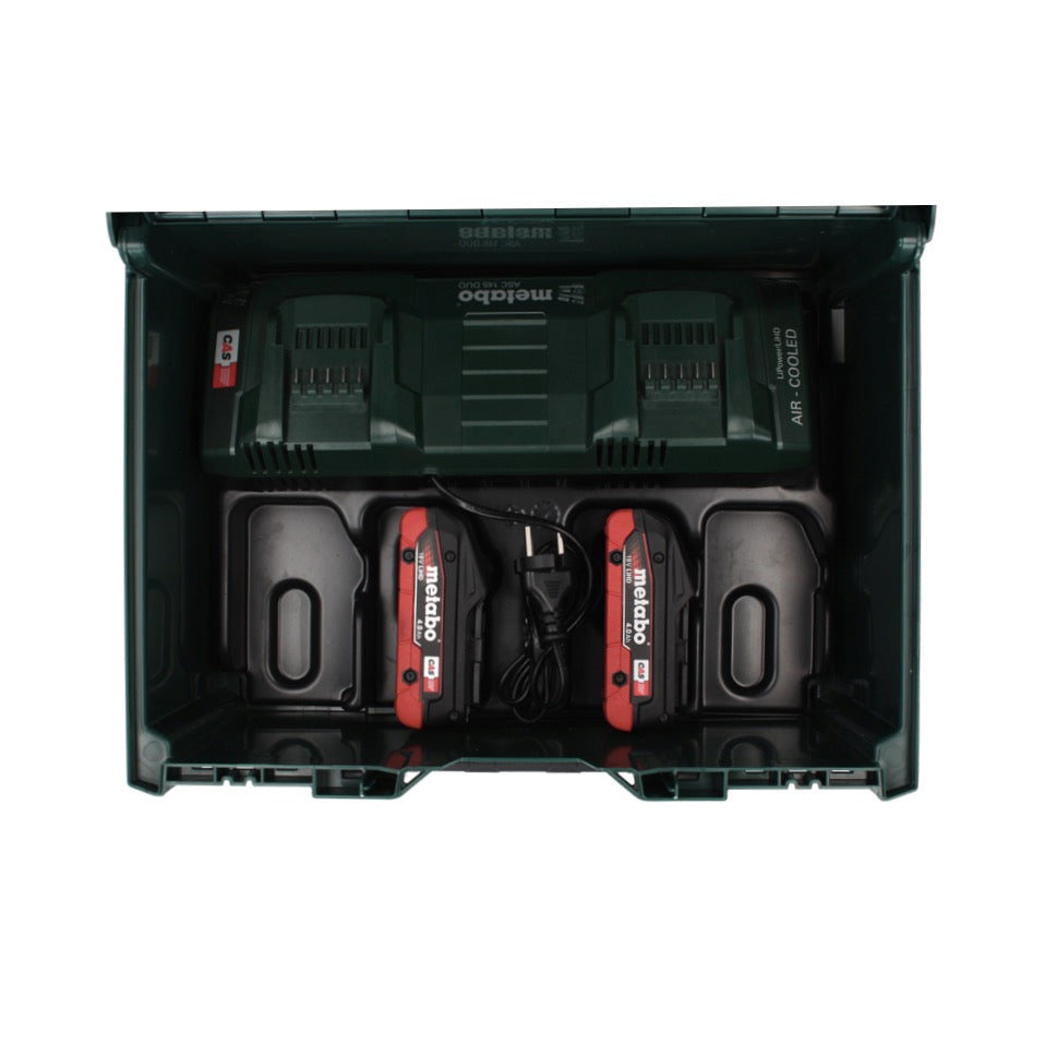 Metabo 18 V LiHD Basis Set + 2x Akku 4,0 Ah + ASC 145 DUO Ladegerät + metaBOX