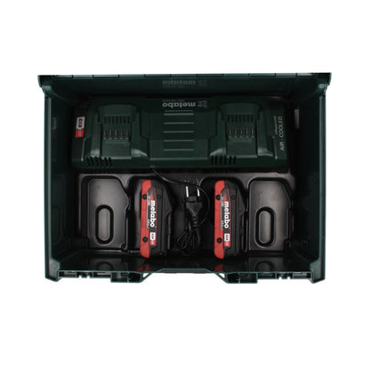 Metabo 18 V LiHD Basis Set + 2x Akku 4,0 Ah + ASC 145 DUO Ladegerät + metaBOX