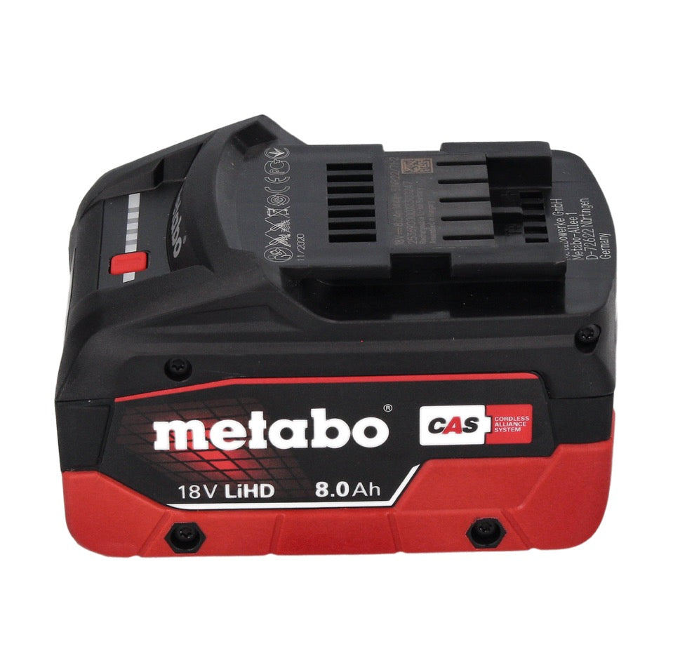 Kit de base Metabo 18 V LiHD + 2x batterie 8,0 Ah + chargeur ASC 55 + métaBOX