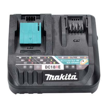 Chargeur rapide Makita DC 18 RE Multi 10,8 - 12 V / 14,4 - 18 V (198720-9) pour batterie Li-Ion