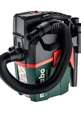 Metabo AS 18 HEPA PC Aspirateur à batterie compact 18 V 6 l (602029850) Aspirateur eau et poussière Solo avec fonction soufflante - sans batterie, sans chargeur