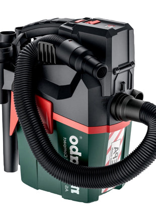 Metabo AS 18 HEPA PC Aspirateur à batterie compact 18 V 6 l (602029850) Aspirateur eau et poussière Solo avec fonction soufflante - sans batterie, sans chargeur