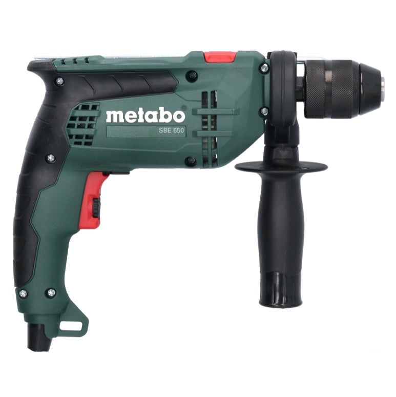 Metabo SBE 650 Set Schlagbohrmaschine 320 W 10 Nm ( 600742870 ) + 79 tlg. Bit Bohrer Set + Koffer