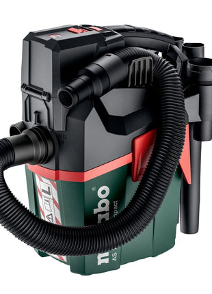 Metabo AS 18 L PC Aspirateur à batterie compact 18 V 6 l IPX4 classe de poussière L (602028850) solo humide et sec - sans batterie, sans chargeur