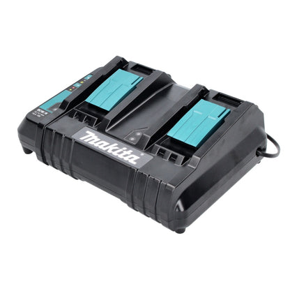 Kit d'alimentation Makita 18 V avec 2 batteries BL 1830 B 3,0 Ah (197599-5) + double chargeur DC 18 SH (199687-4) + Makpac