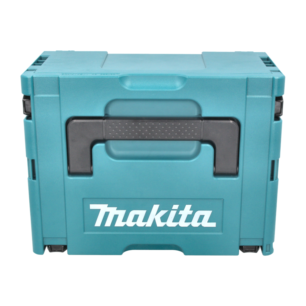 Kit source d'alimentation Makita 18 V avec 2x batterie BL 1830 B 3,0 Ah (2x 197599-5) + chargeur rapide multi DC 18 RE (198720-9) + Makpac