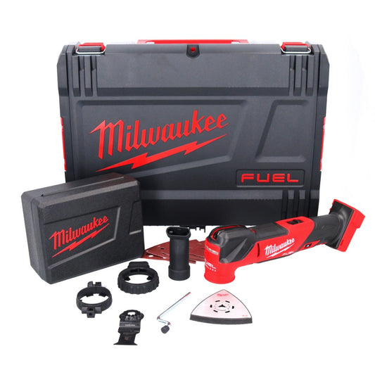 Outil multifonction à batterie Milwaukee M18 FMT-0X FUEL 18 V brushless (4933478491) + set d'accessoires 7 pièces + boîtier HD - sans batterie, sans chargeur