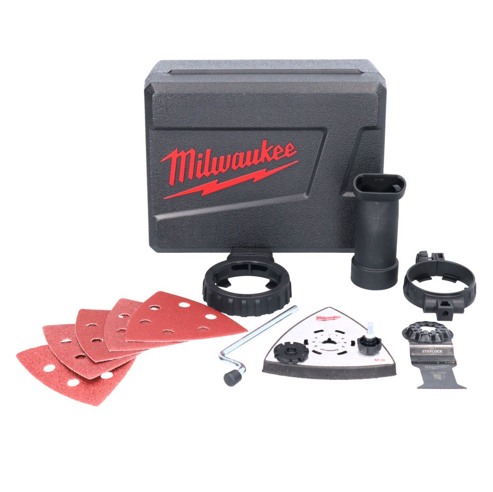 Outil multifonction à batterie Milwaukee M18 FMT-0X FUEL 18 V brushless (4933478491) + set d'accessoires 7 pièces + boîtier HD - sans batterie, sans chargeur