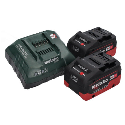 Metabo KS 18 LTX 66 BL Akku Handkreissäge 18 V 165 mm + 2x Akku 5,5 Ah + Ladegerät + Kappschiene + metaBOX