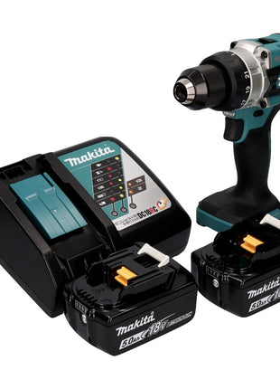 Makita DDF 486 RT perceuse-visseuse sans fil 18 V 130 Nm sans balai + 2x batteries 5,0 Ah + chargeur