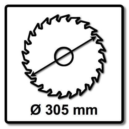 Makita CMSXF305100G SPECIALIZED EFFICUT lame de scie 305 x 2,15 x 30 mm 2 pièces (2x B-67321) 100 dents pour le bois