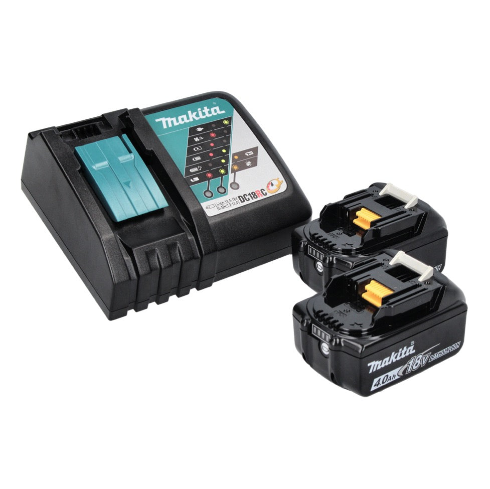 Makita DDF 486 RMJ perceuse-visseuse sans fil 18 V 130 Nm sans balais + 2x batteries 4,0 Ah + chargeur + Makpac