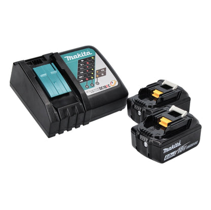 Makita DDF 486 RGJ perceuse-visseuse sans fil 18 V 130 Nm sans balais + 2x batteries 6,0 Ah + chargeur + Makpac