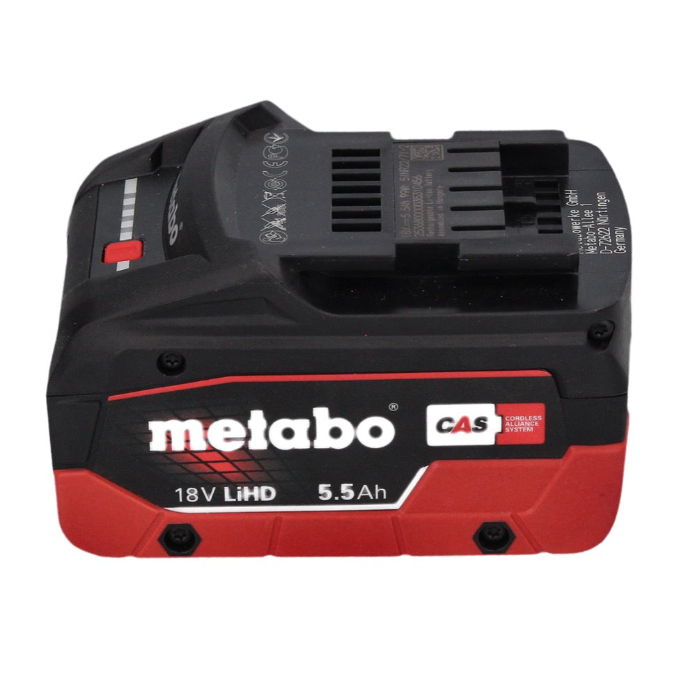 Metabo AS 18 HEPA PC Compact Akku Sauger 18 V 6 l Nass und Trocken Sauger mit Blasfunktion + 1x Akku 5,5 Ah - ohne Ladegerät