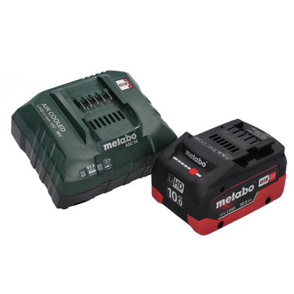 Metabo AS 18 HEPA PC Compact Akku Sauger 18 V 6 l Nass und Trocken Sauger mit Blasfunktion + 1x Akku 10,0 Ah + Ladegerät