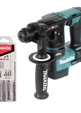 Makita DHR 171 Z marteau perforateur sans fil 18 V 1,2 J SDS plus sans balais + jeu de 5 perceuses - sans batterie, sans chargeur