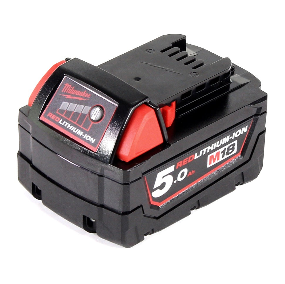 Outil multifonction à batterie Milwaukee M18 FMT-501X FUEL 18 V sans balais + 1x batterie 5,0 Ah + jeu d'accessoires 7 pièces + boîtier HD - sans chargeur