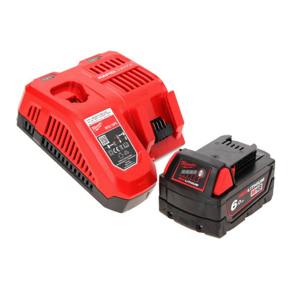 Milwaukee M18 FMT-601X FUEL Akku Multitool 18 V Brushless + 1x Akku 6,0 Ah + Ladegerät + 7 tlg. Zubehör Set + HD Box