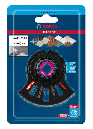 Bosch EXPERT Multi Material ACZ 105 ET lame de scie segment Starlock 105 mm 5 pièces (2608664207) Carbure