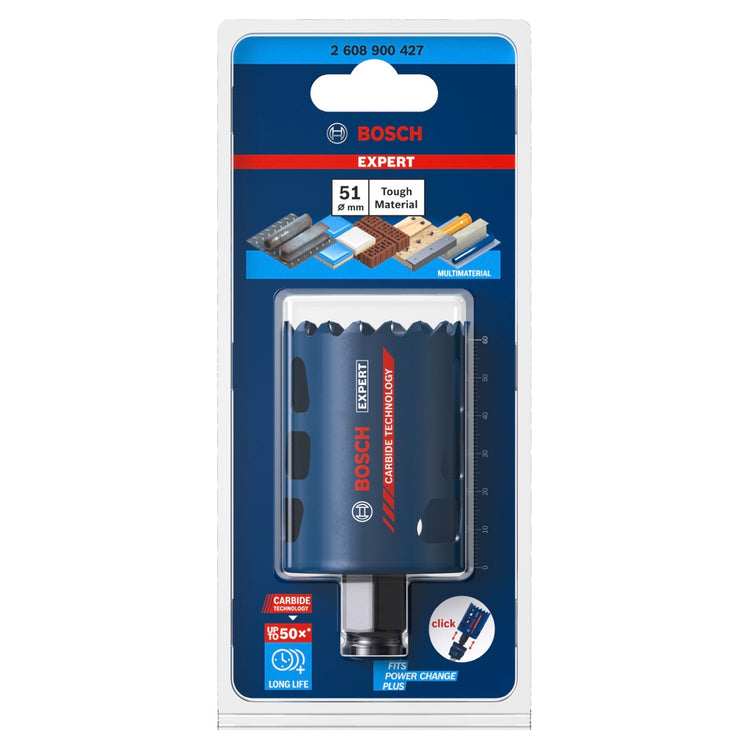 Bosch EXPERT Tough Material Lochsäge 51 x 60 mm Carbide ( 2608900427 ) Universal - Nachfolger von 2608594171 - Toolbrothers