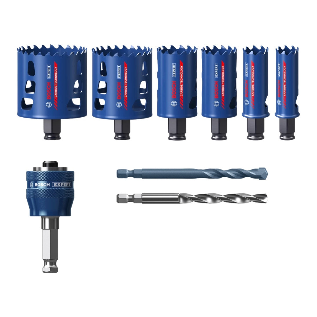 Bosch EXPERT Tough Material Lochsägen Set 22 - 68 mm 9 tlg. ( 2608900445 ) Carbide Universal - Nachfolger von 2608594183 - Toolbrothers