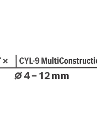 Bosch EXPERT CYL-9 Multi Construction Bohrer Set 7 tlg. 4 - 12 mm ( 2608900647 ) - Nachfolger von 2607010543 - Toolbrothers