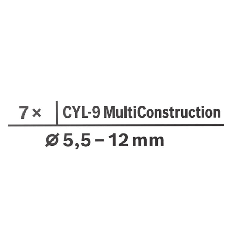 Bosch EXPERT CYL-9 Multi Construction Bohrer Set 7 tlg. 5 - 10 mm ( 2608900648 ) - Nachfolger von 2607010546 - Toolbrothers