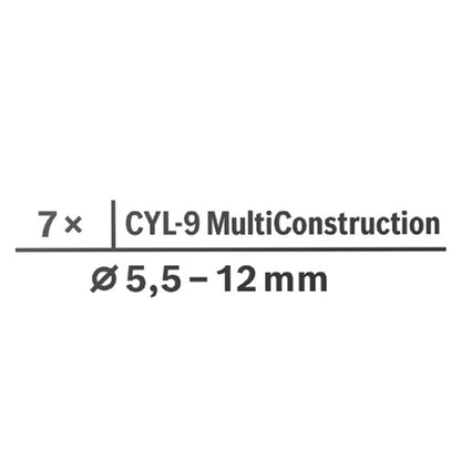 Bosch EXPERT CYL-9 Multi Construction Bohrer Set 7 tlg. 5 - 10 mm ( 2608900648 ) - Nachfolger von 2607010546 - Toolbrothers