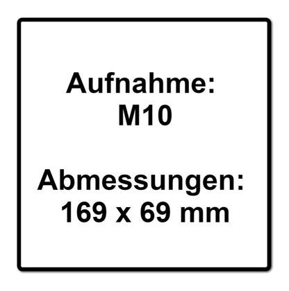 Bosch EXPERT Vibration Control Handgriff M10 169 x 69 mm ( 2608900000 ) für Winkelschleifer - Nachfolger von 2602025171