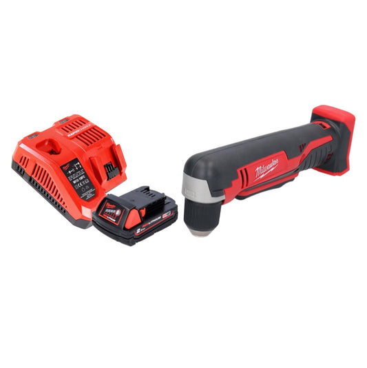 Perceuse d'angle sans fil Milwaukee C18 RAD-201FC 18 V 20 Nm + 1x batterie 2,0 Ah + chargeur