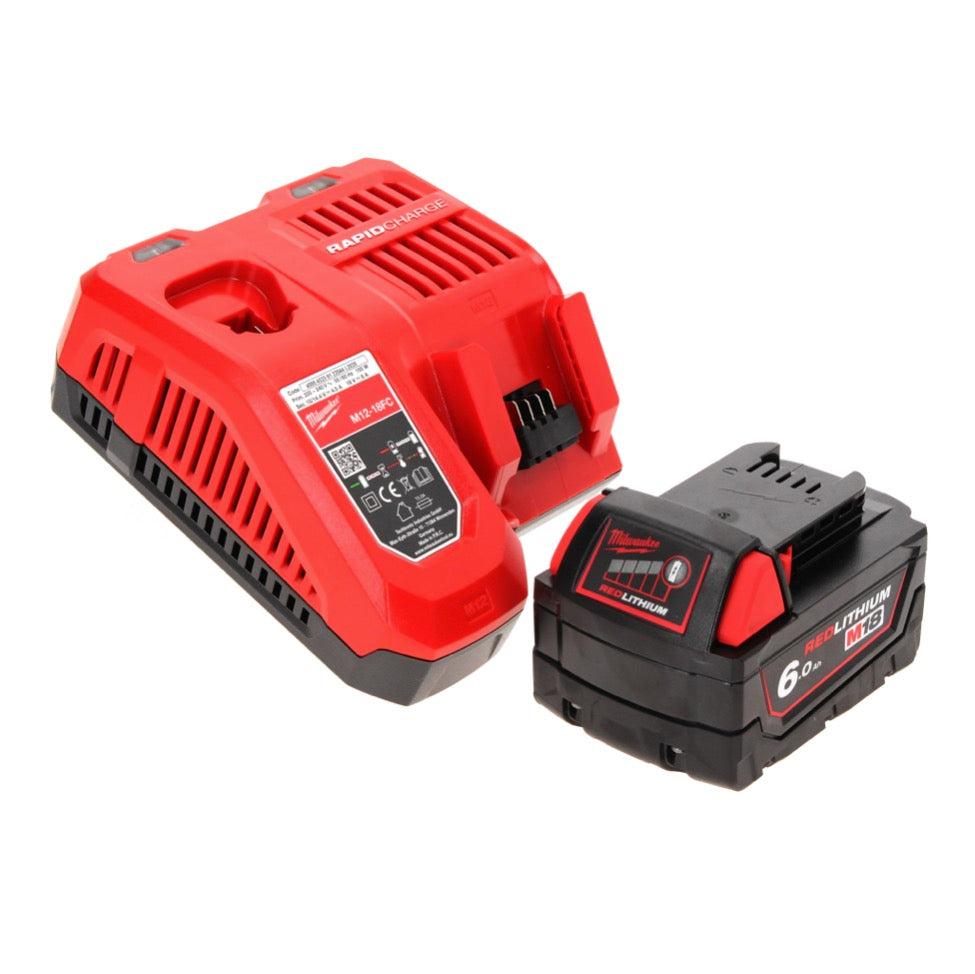 Perceuse d'angle sans fil Milwaukee C18 RAD-601FC 18 V 20 Nm + 1x batterie 6,0 Ah + chargeur