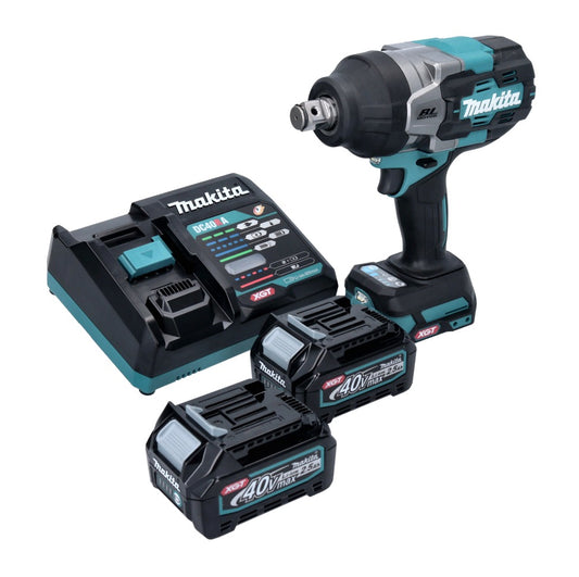 Makita TW 001 GD201 Clé à chocs sans fil 40 V max. 1800 Nm Brushless XGT + 2x batteries 2,5 Ah + chargeur