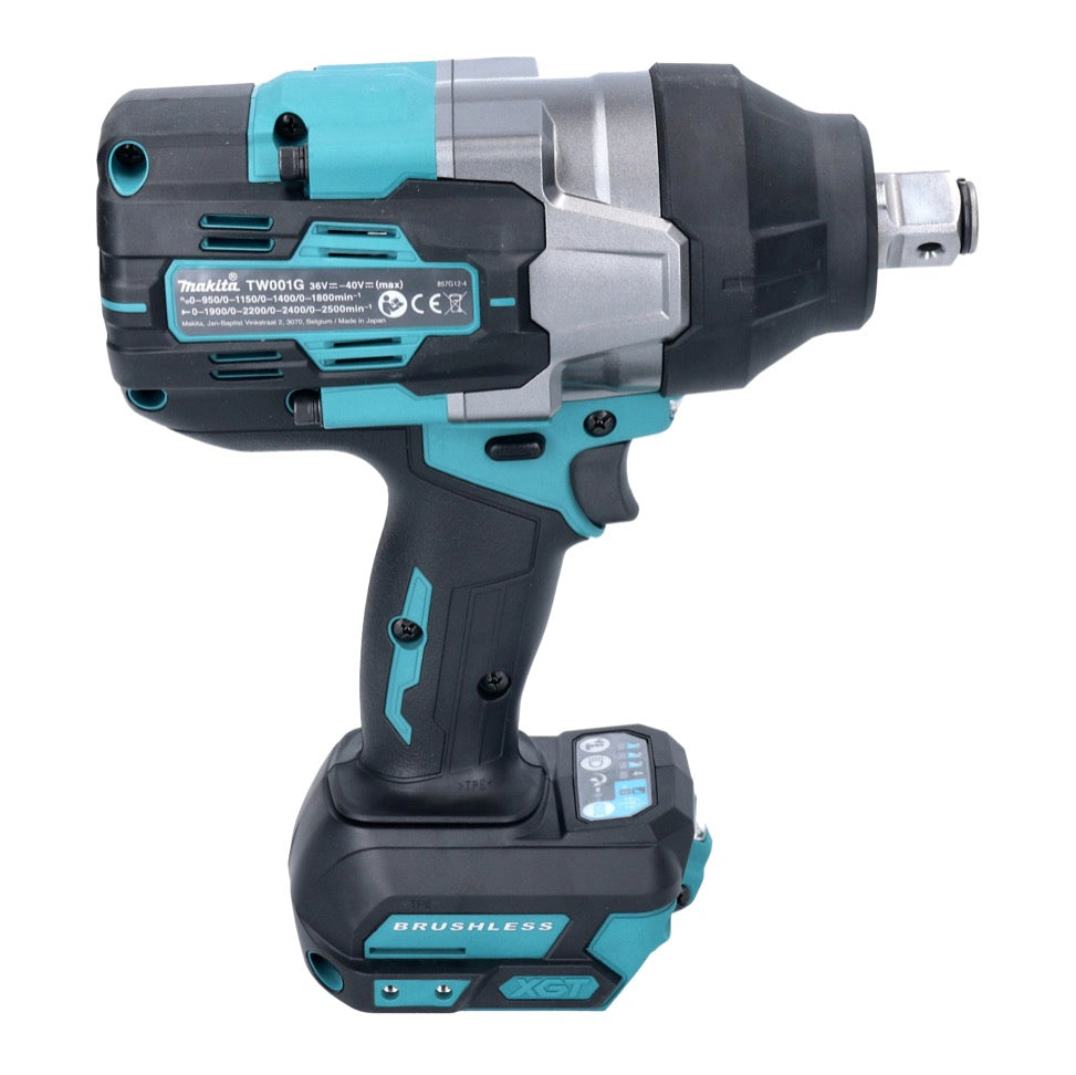 Makita TW 001 GD201 Clé à chocs sans fil 40 V max. 1800 Nm Brushless XGT + 2x batteries 2,5 Ah + chargeur