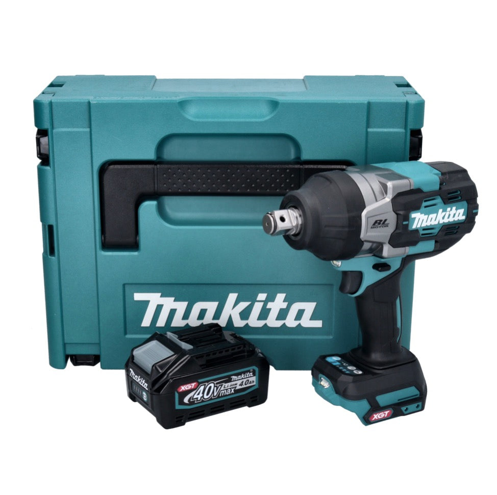 Makita TW 001 GM101 Clé à chocs sans fil 40 V max. 1800 Nm Brushless XGT + 1x batterie 4,0 Ah + Makpac - sans chargeur