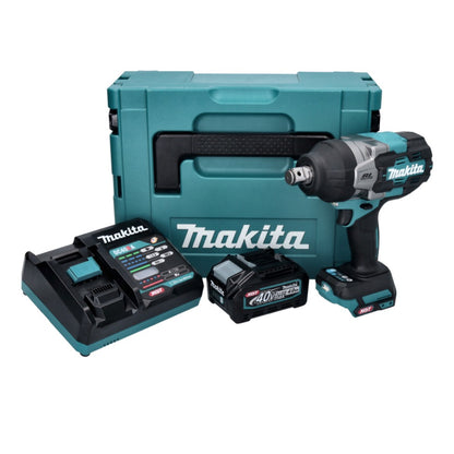 Makita TW 001 GM101 Akku Schlagschrauber 40 V max. 1800 Nm Brushless XGT + 1x Akku 4,0 Ah + Ladegerät + Makpac