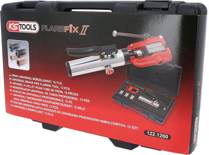 KS TOOLS Universal-Bördelgerät-Satz, 11-tlgFlarefix II ( 122.1260 ) - Toolbrothers