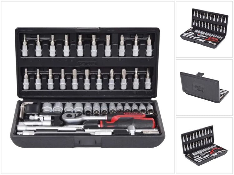 KS TOOLS 1/4" Steckschlüssel-Satz, 48-tlg ( 917.0648 ) - Toolbrothers