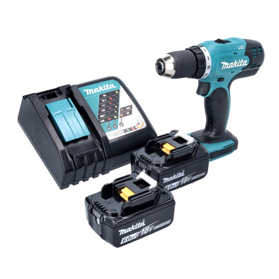 Makita DDF 453 RG Akku Bohrschrauber 18 V 42 Nm + 2x Akku 6,0 Ah + Ladegerät - Toolbrothers