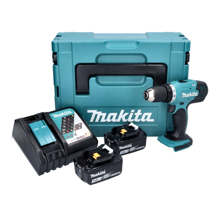 Makita DDF 453 RFJ Akku Bohrschrauber 18 V 42 Nm + 2x Akku 3,0 Ah + Ladegerät + Makpac - Toolbrothers