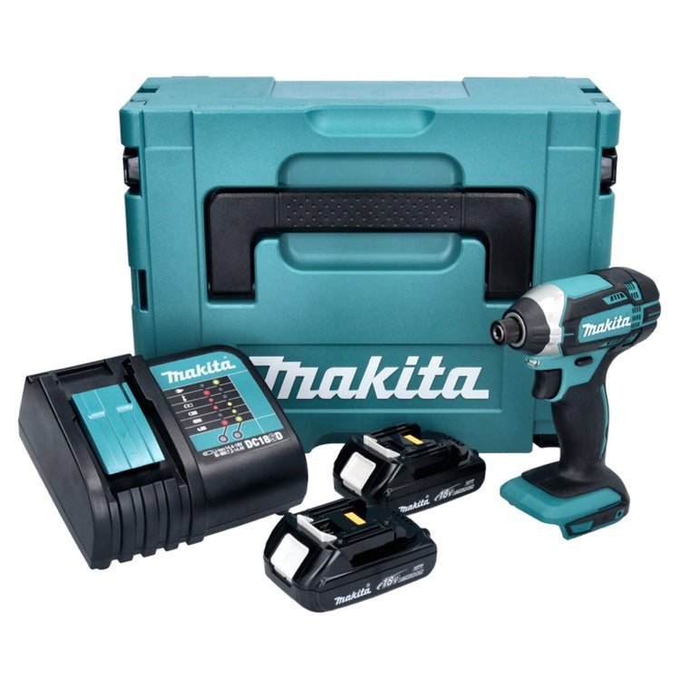 Clé à chocs sans fil Makita DTD 152 SYJ 18 V 165 Nm + 2x batteries 1,3 Ah + chargeur + Makpac