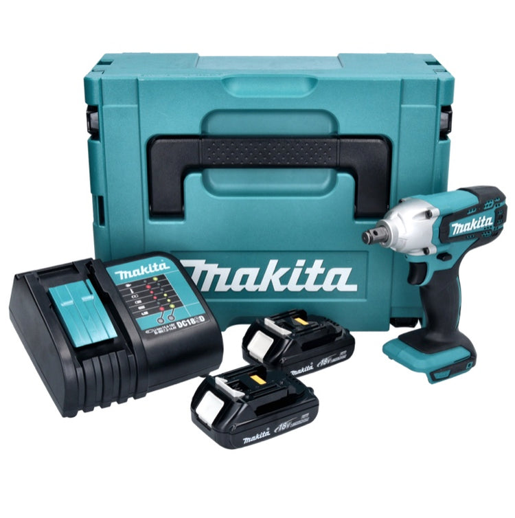 Makita DTW 190 SYJ Akku Schlagschrauber 18 V 1/2" 190 Nm + 2x Akku 1,3 Ah + Ladegerät + Makpac - Toolbrothers