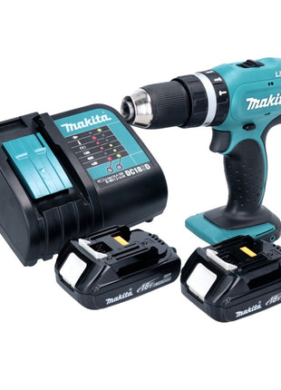 Makita DHP 453 SY Akku Schlagbohrschrauber 18 V 42 Nm + 2x Akku 1,3 Ah + Ladegerät - Toolbrothers