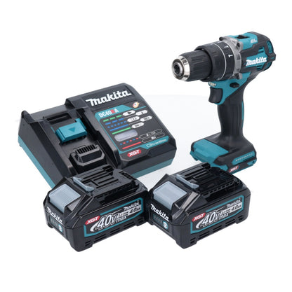 Makita HP 002 GM201 perceuse à percussion sans fil 40 V 64 Nm sans balais + 2 batteries 4,0 Ah + chargeur