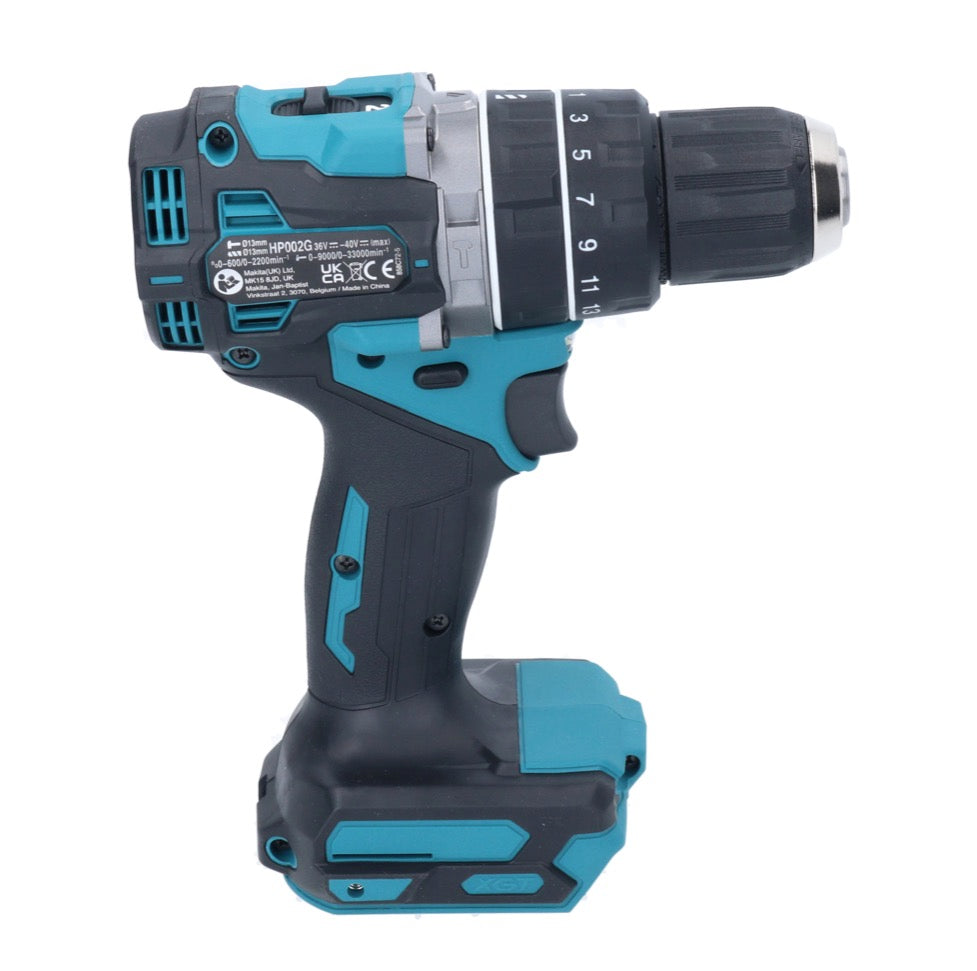 Makita HP 002 GM201 perceuse à percussion sans fil 40 V 64 Nm sans balais + 2 batteries 4,0 Ah + chargeur