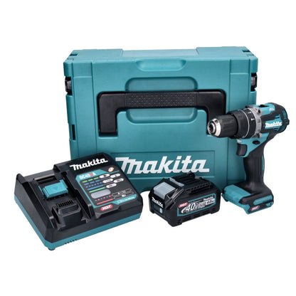 Makita HP 002 GM101 perceuse à percussion sans fil 40 V 64 Nm sans balai + 1x batterie 4,0 Ah + chargeur + Makpac