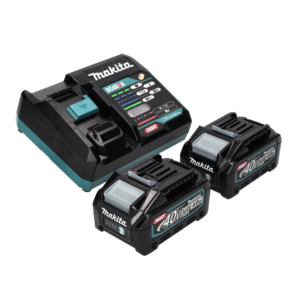 Makita HP 002 GM201 perceuse à percussion sans fil 40 V 64 Nm sans balai + 2x batteries 4,0 Ah + chargeur + Makpac